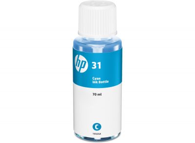 Tinta HP 31 cian botella 70 ml