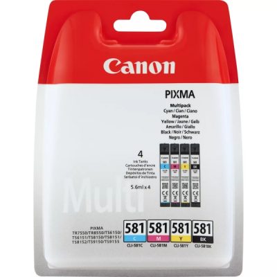 Tinta Canon CLI581 BK/C/M/Y Multipack