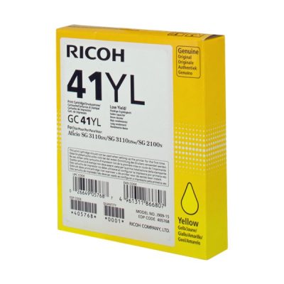 Tinta Gel Ricoh GC41YL amarillo