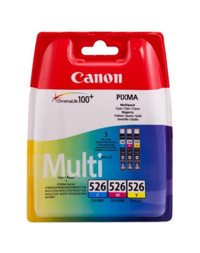 Tinta Canon CLI526 C/M/Y Multipack