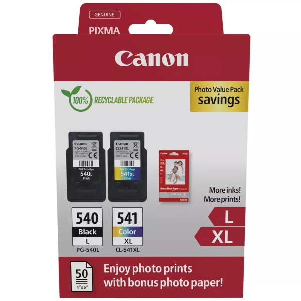 Tinta Canon PG540L+CL541XL Multipack