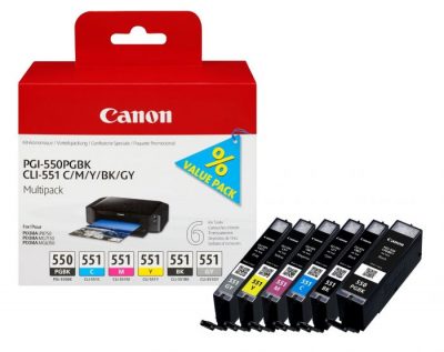 Tinta Canon PGI550+CLI551 Multipack