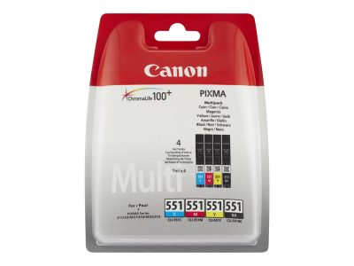 Tinta Canon CLI551 BK/C/M/Y Multipack