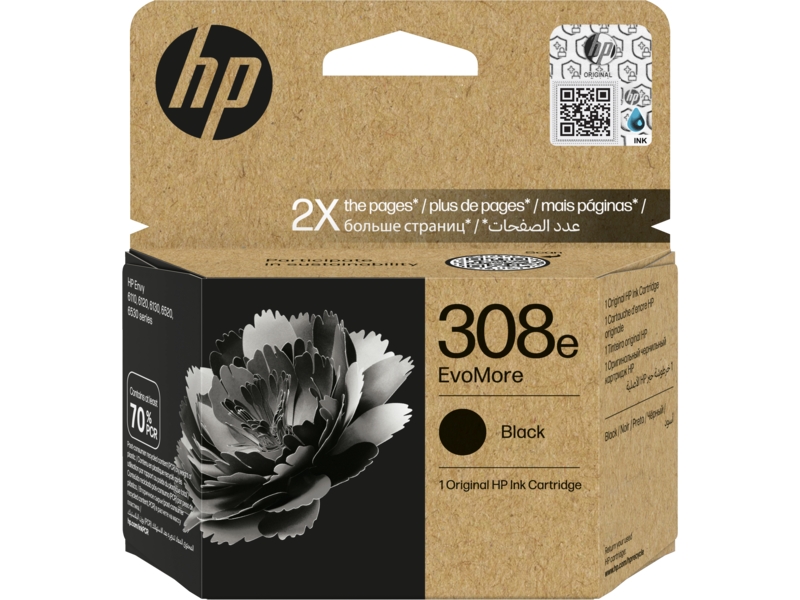 Tinta HP 308e negro EvoMore