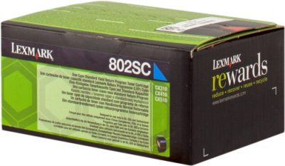 Toner Lexmark CX310/CX410/CX510 cian HC