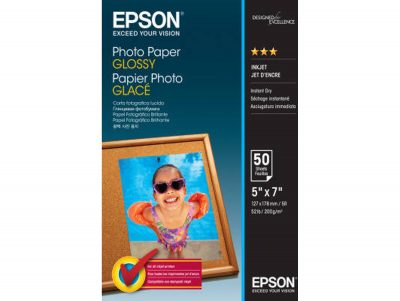 Papel Glossy Epson 13x18 200gr. 50h