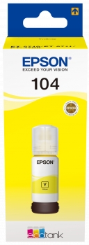 Tinta Epson 104 amarillo botella