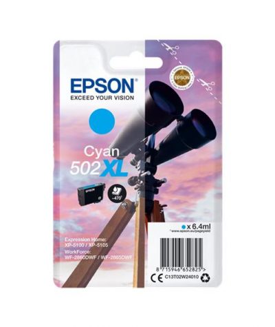 Tinta Epson T02W2 cian XL 502