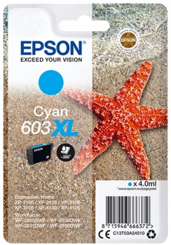 Tinta Epson T03A2 cian XL 603
