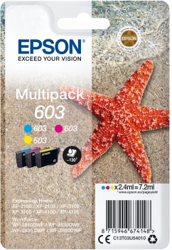 Tinta Epson T03U5 Multipack 3 color 603