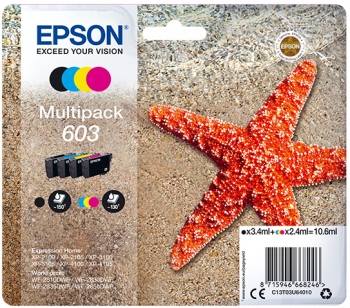 Tinta Epson T03U6 Multipack 603