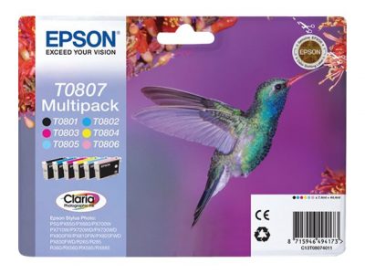 Tinta Epson T0807 Multipack