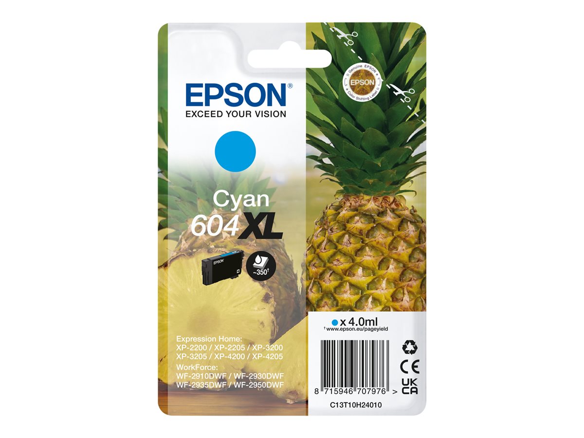 Tinta Epson T10H2 cian XL 604