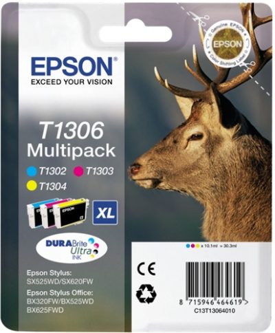 Tinta Epson T1306 Multipack XL 3 colores