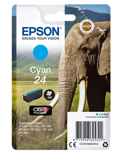 Tinta Epson T2422 cian