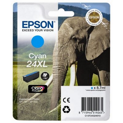 Tinta Epson T2432 cian XL