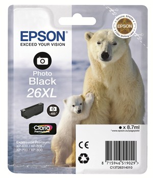 Tinta Epson T2631 negro foto XL