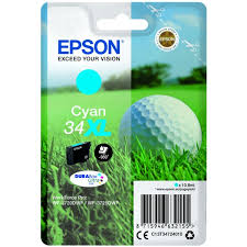 Tinta Epson T3472 cian XL