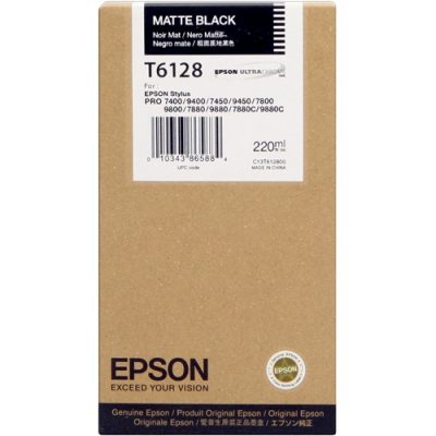 Tinta Epson T6128 negro mate