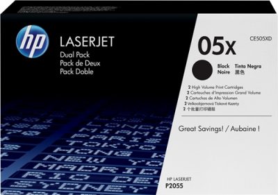 Toner HP 05X negro pack doble