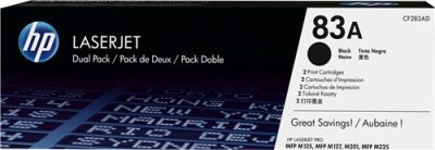 Toner HP 83A negro pack 2 uds.