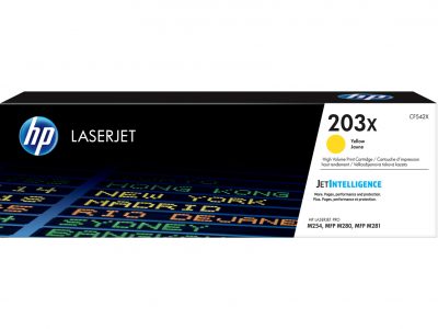 Toner HP 203X amarillo