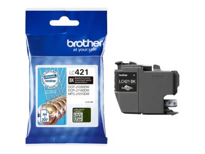 Tinta Brother LC421 negro