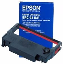 Cinta Epson ERC38BR negro/rojo