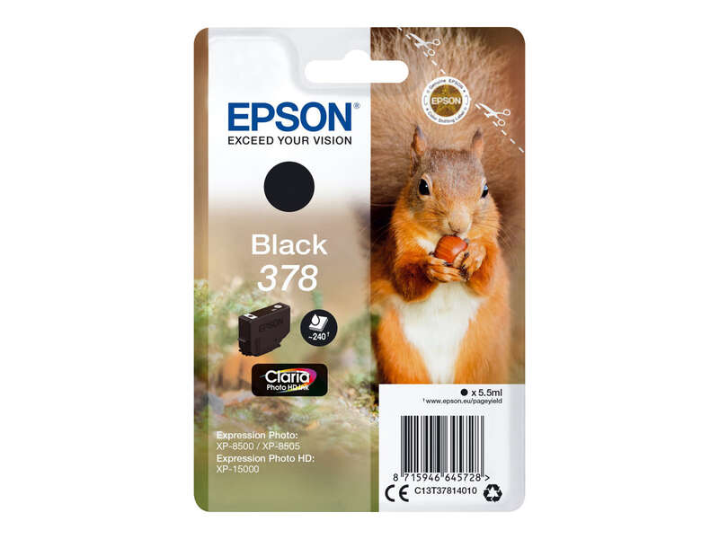 Tinta Epson T3781 negro 378