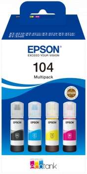 Tinta Epson 104 Multipack botella